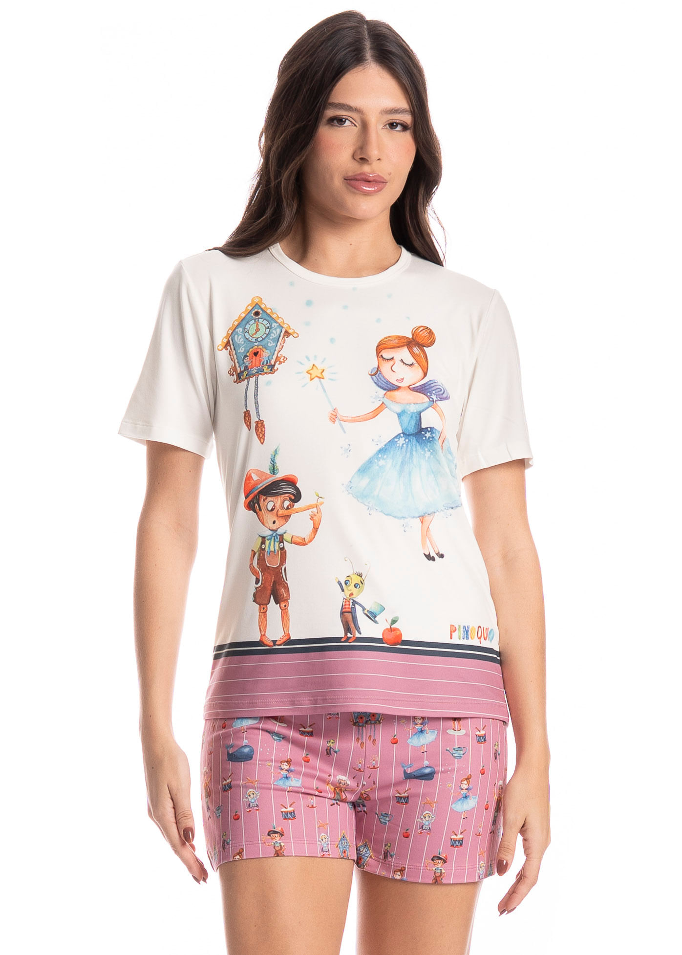 Pijama Feminino Curto Fada - Imagem 1