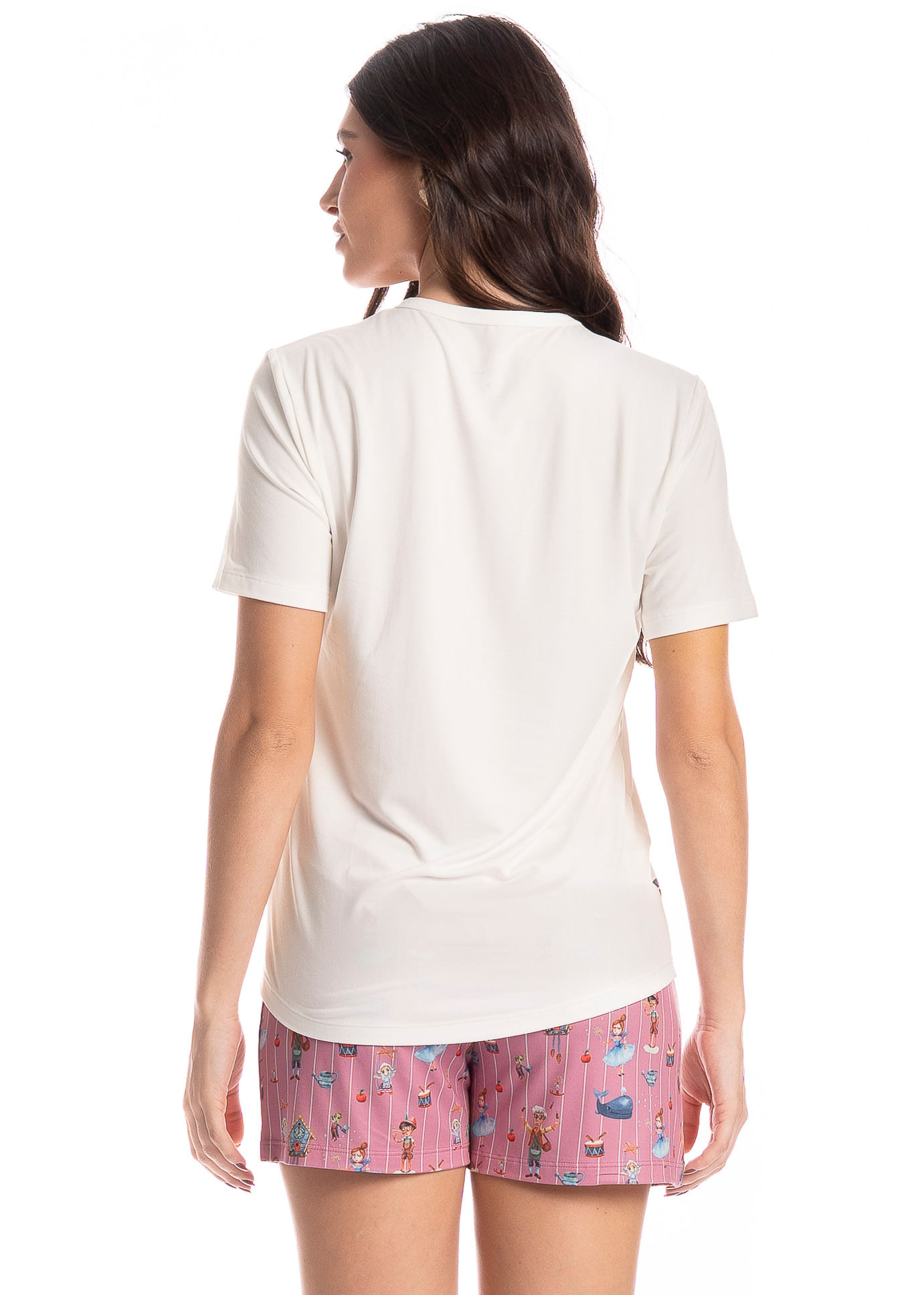 Pijama Feminino Curto Fada - Imagem 2 - Mobile