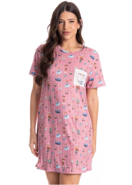 Camisão Feminino Fada Rosa-2 - Imagem 1