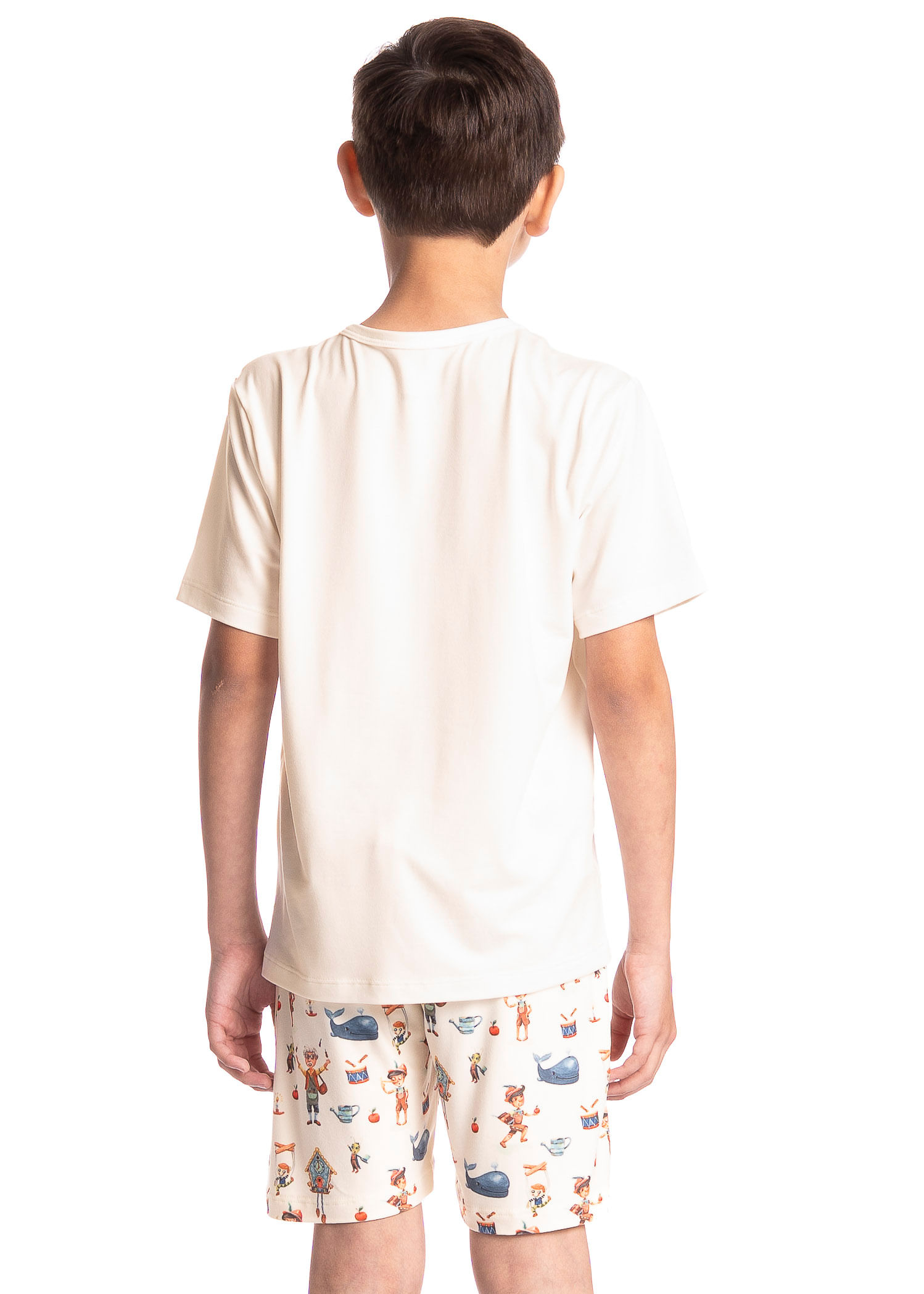 Pijama Infantil Masculino Curto Pinóquio - Imagem 2 - Mobile