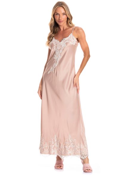 Camisola Feminina Longa Siena Alícia Rosa-3 - Imagem 1