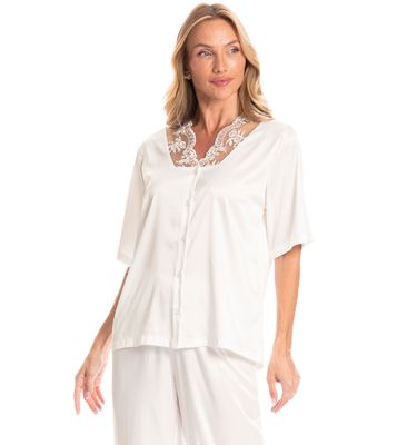 Pijama Americano Feminino Longo Zoe - Imagem 3 - Mobile