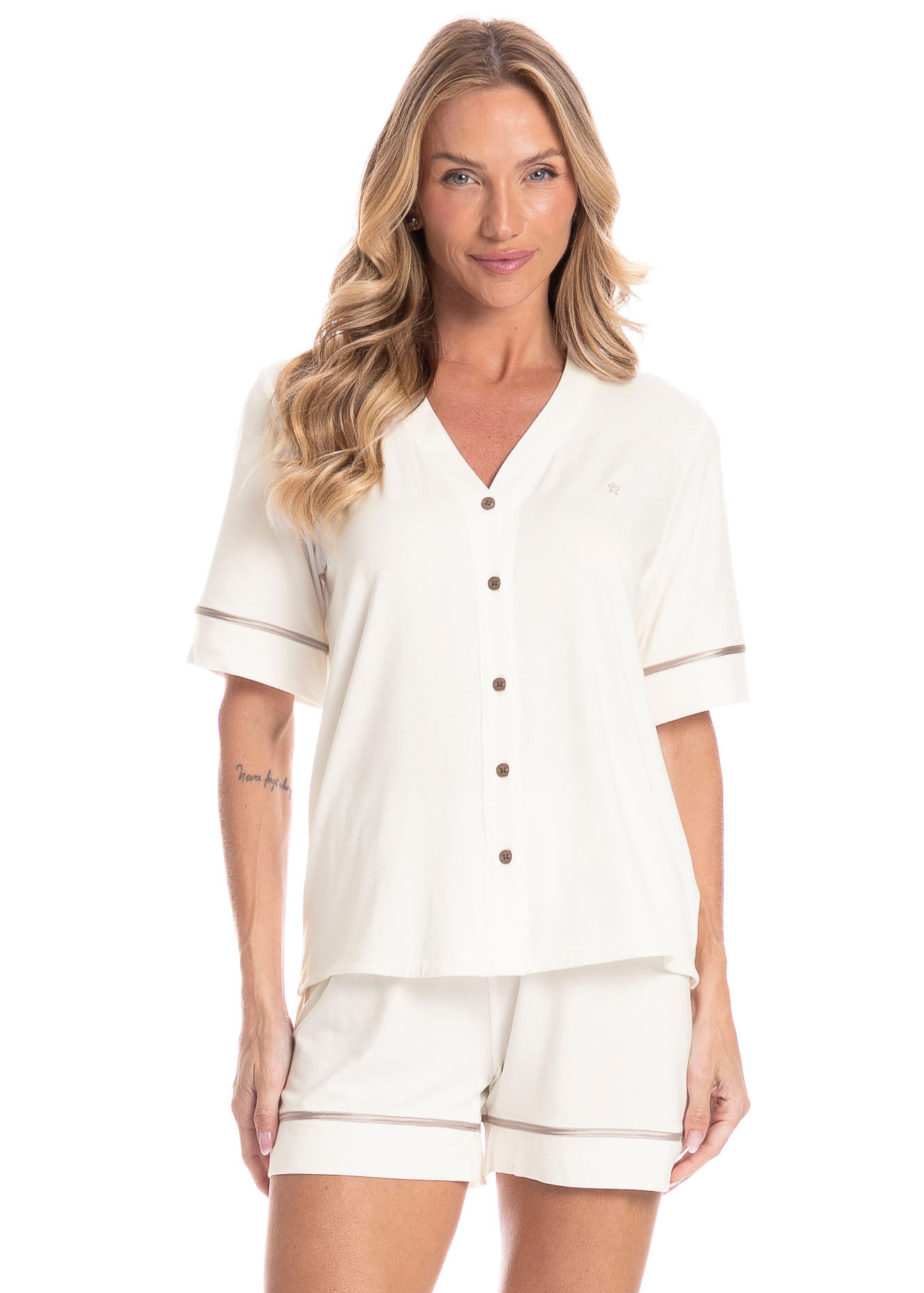 Pijama Feminino Curto Americano Sublime - Imagem 1