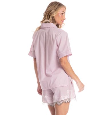 Pijama Americano Feminino Curto Louise - Imagem 2 - Mobile