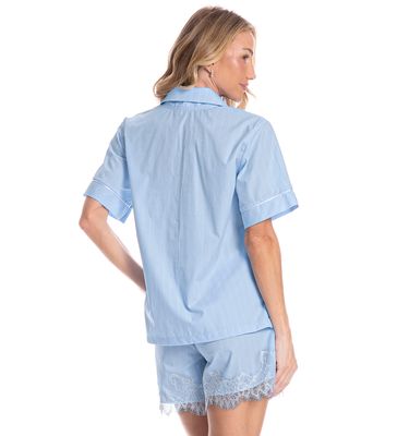 Pijama Americano Feminino Curto Louise - Imagem 2 - Mobile
