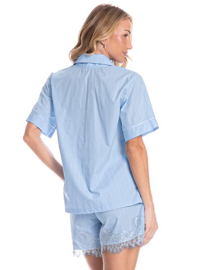 Pijama Americano Feminino Curto Louise - Imagem 2 - Desktop