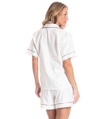 Pijama Americano Feminino Curto Louise - Imagem 2 - Mobile