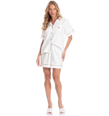 Pijama Americano Feminino Curto Louise - Imagem 3 - Mobile