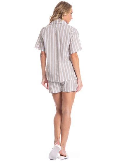 Pijama Americano Feminino Curto Beatriz - Imagem 4 - Desktop