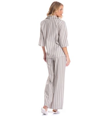 Pijama Americano Feminino Longo Beatriz - Imagem 2 - Mobile