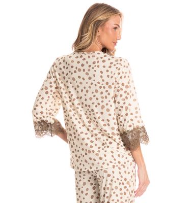 Pijama Americano Feminino Longo Luli - Imagem 4 - Mobile