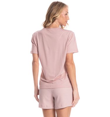 Pijama Feminino Curto Piquet - Imagem 2 - Mobile
