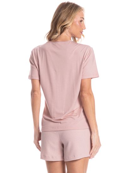 Pijama Feminino Curto Piquet - Imagem 2 - Desktop
