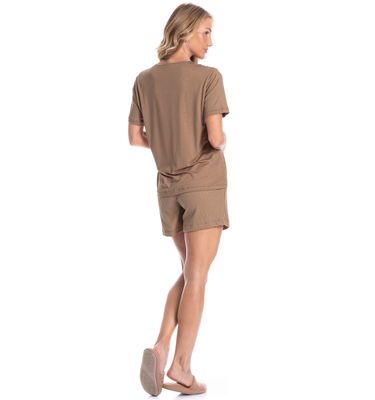 Pijama Feminino Curto Piquet - Imagem 4 - Mobile