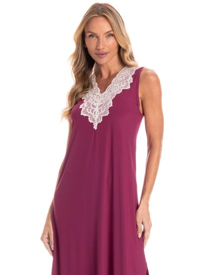 Camisão Feminino Regata Longo Diana - Imagem 3 - Desktop