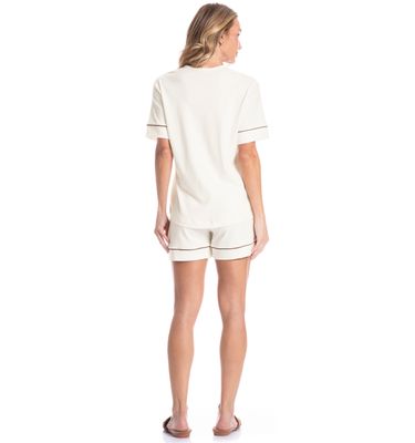 Pijama Americano Curto Feminino Bela - Imagem 4 - Mobile