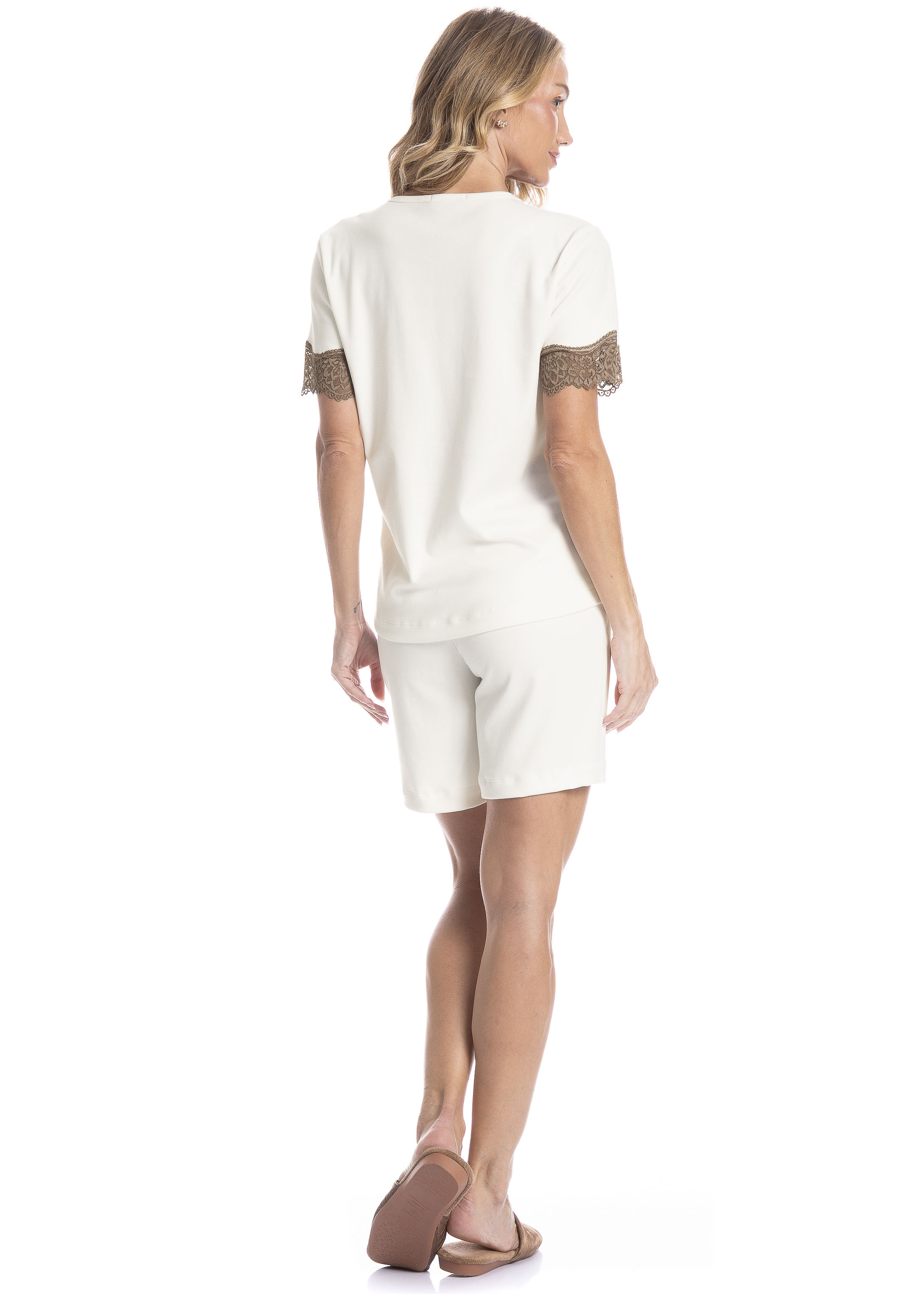 Pijama Feminino Shortão Bela - Imagem 4 - Mobile