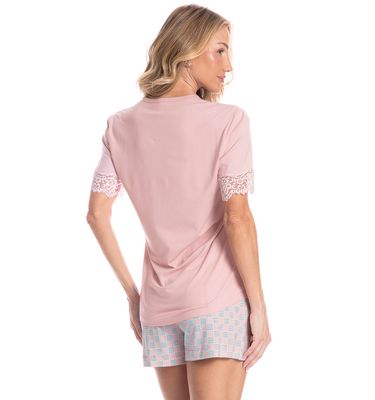 Pijama Feminino Curto Mia - Imagem 2 - Mobile