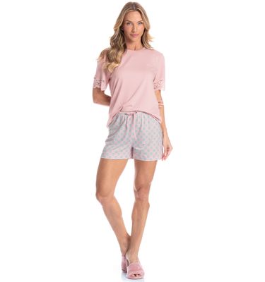 Pijama Feminino Curto Mia - Imagem 3 - Mobile