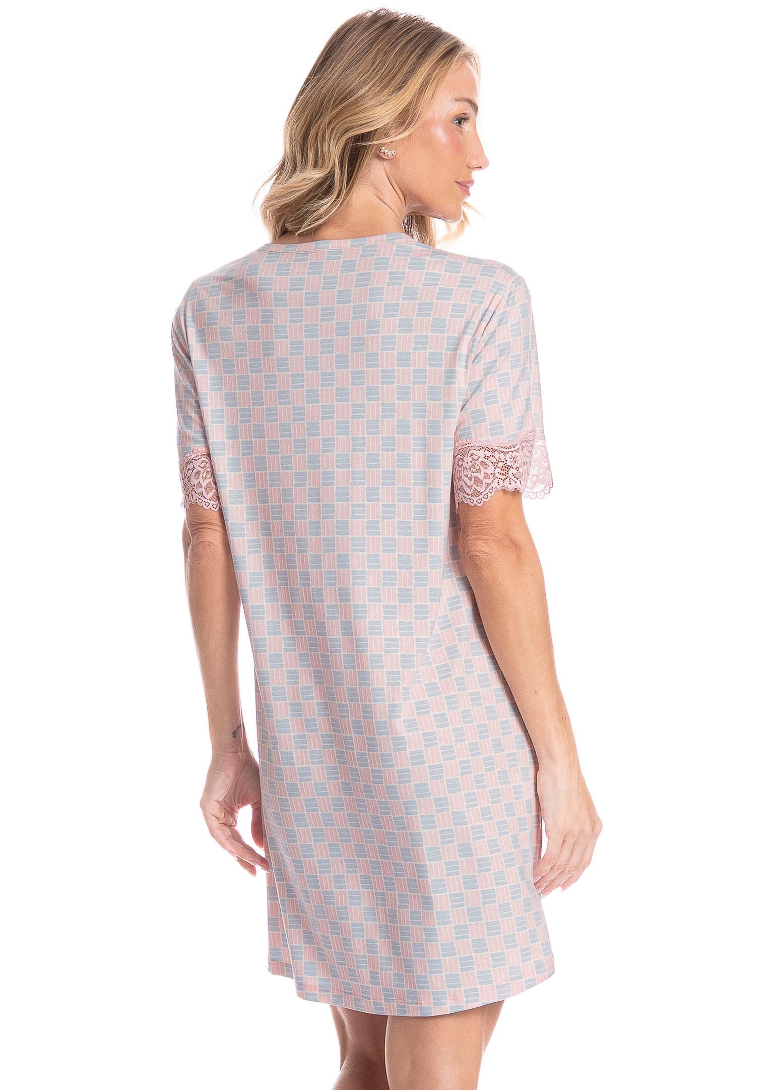 Camisão Feminino Curto Mia Rosa-3 - Imagem 2