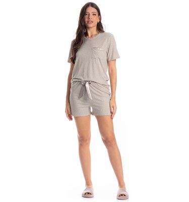 Pijama Feminino Curto Vanessa - Imagem 3 - Mobile