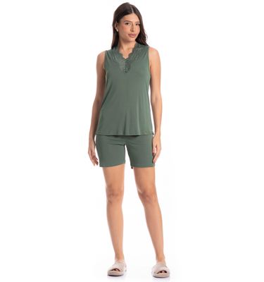 Pijama Feminino Shortão Regata Biba - Imagem 3 - Mobile
