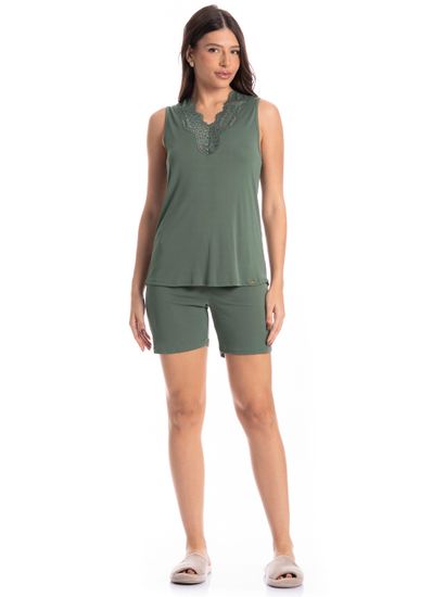 Pijama Feminino Shortão Regata Biba - Imagem 3 - Desktop