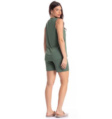 Pijama Feminino Shortão Regata Biba - Imagem 4 - Mobile
