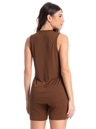 Pijama Feminino Shortão Regata Biba - Imagem 2 - Desktop
