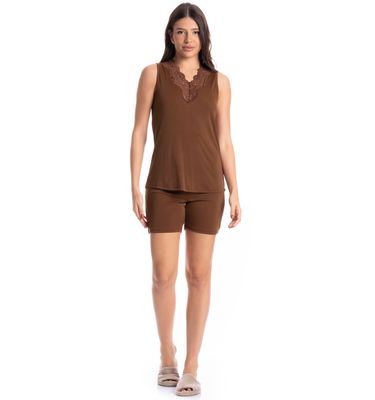 Pijama Feminino Shortão Regata Biba - Imagem 3 - Mobile