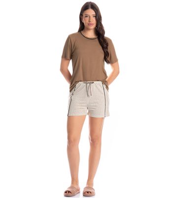 Pijama Feminino Curto Ginger - Imagem 3 - Mobile