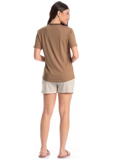 Pijama Feminino Curto Ginger - Imagem 4 - Desktop