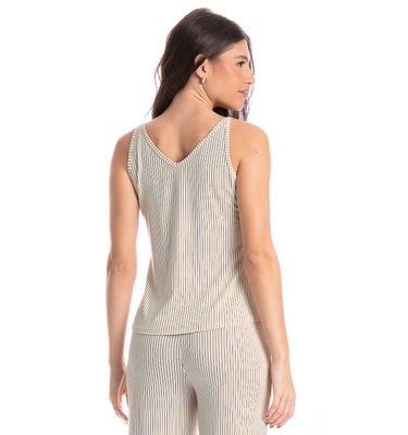 Pijama Feminino Capri Com Bolso Ginger - Imagem 4 - Mobile
