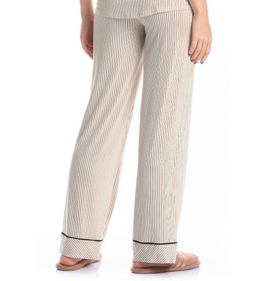 Pijama Americano Feminino Longo Manga Curta Ginger - Imagem 4 - Mobile