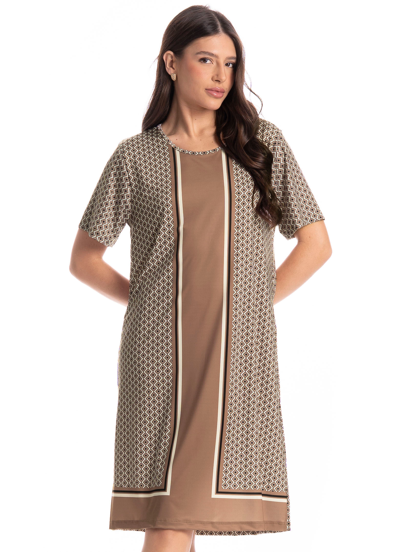 Camisão Feminino Médio Geometric - Imagem 3 - Mobile