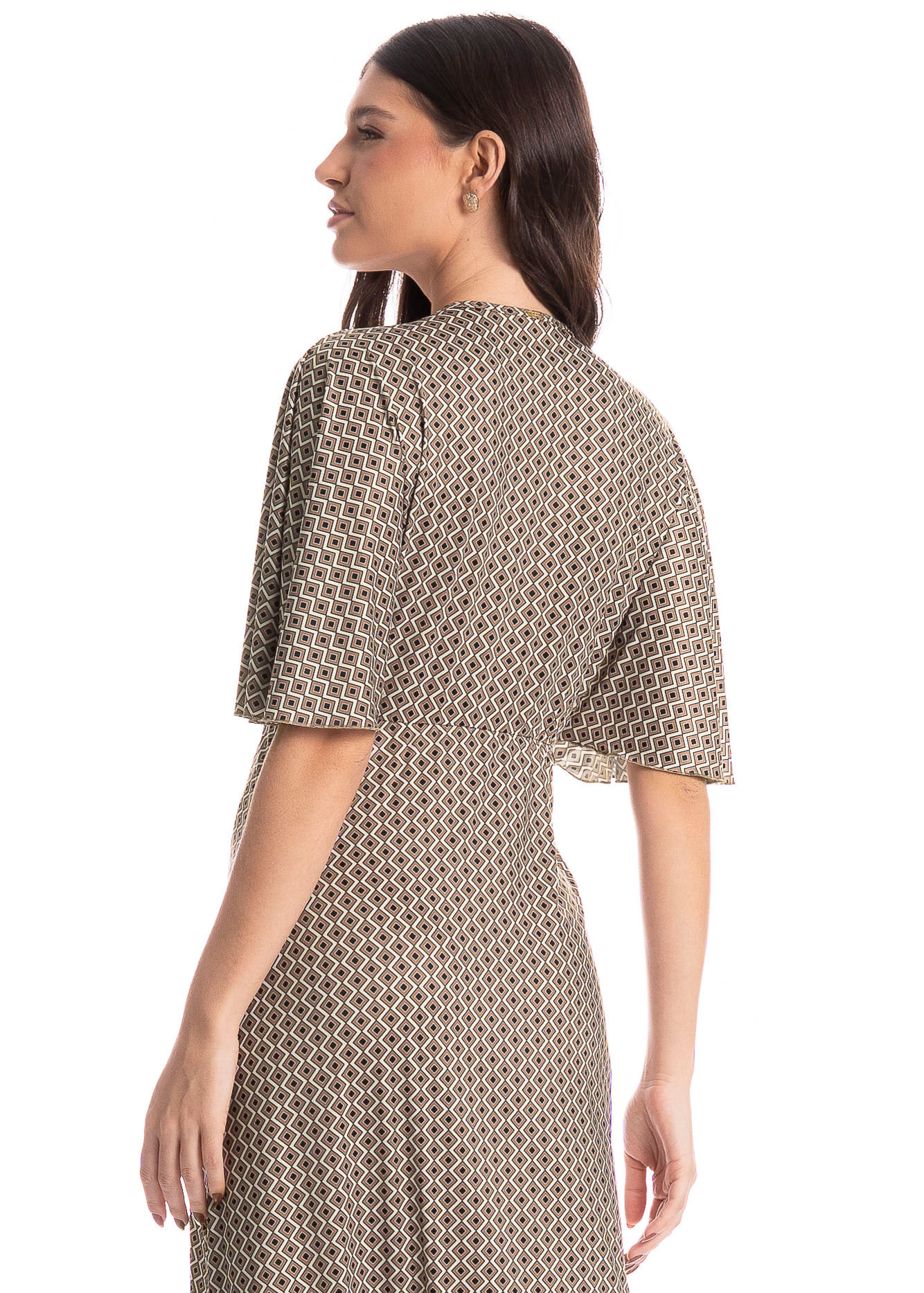 Kaftan Feminino Longo Geometric - Imagem 4 - Mobile