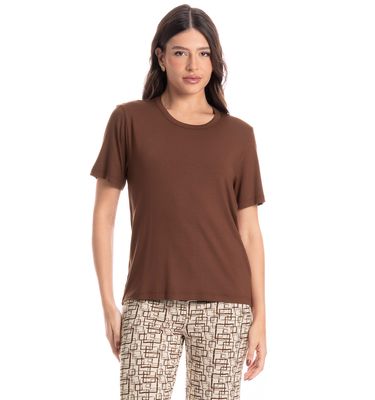 Pijama Feminino Pescador Grid - Imagem 3 - Mobile