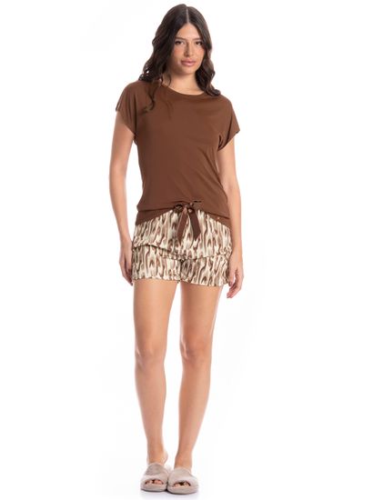 Pijama Feminino Curto Savage - Imagem 3 - Desktop