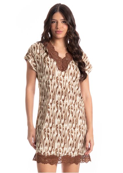Camisão Feminino Savage Marrom - Imagem 1