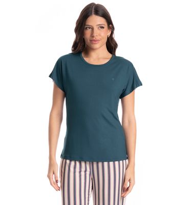 Pijama Feminino Cropped Milena - Imagem 3 - Mobile
