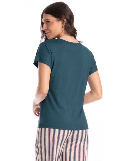 Pijama Feminino Cropped Milena - Imagem 4 - Desktop