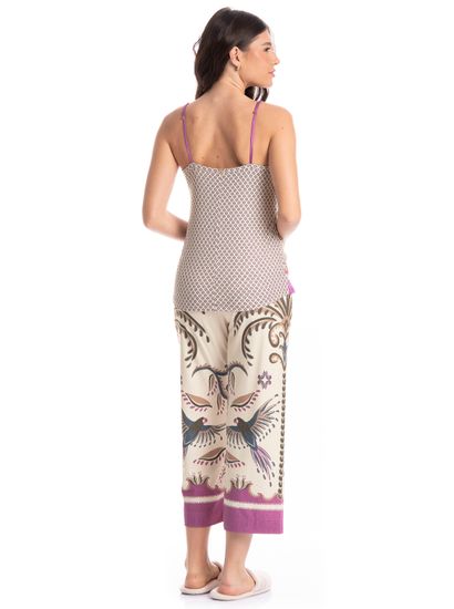 Pijama Feminino Capri Tropical - Imagem 2 - Desktop
