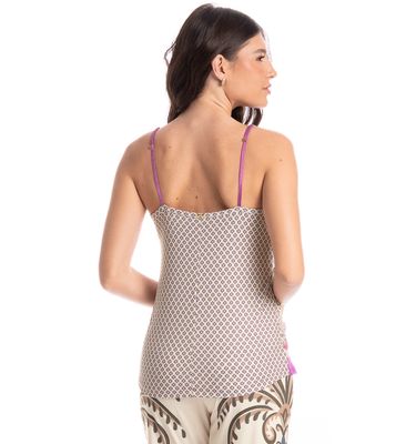 Pijama Feminino Capri Tropical - Imagem 4 - Mobile