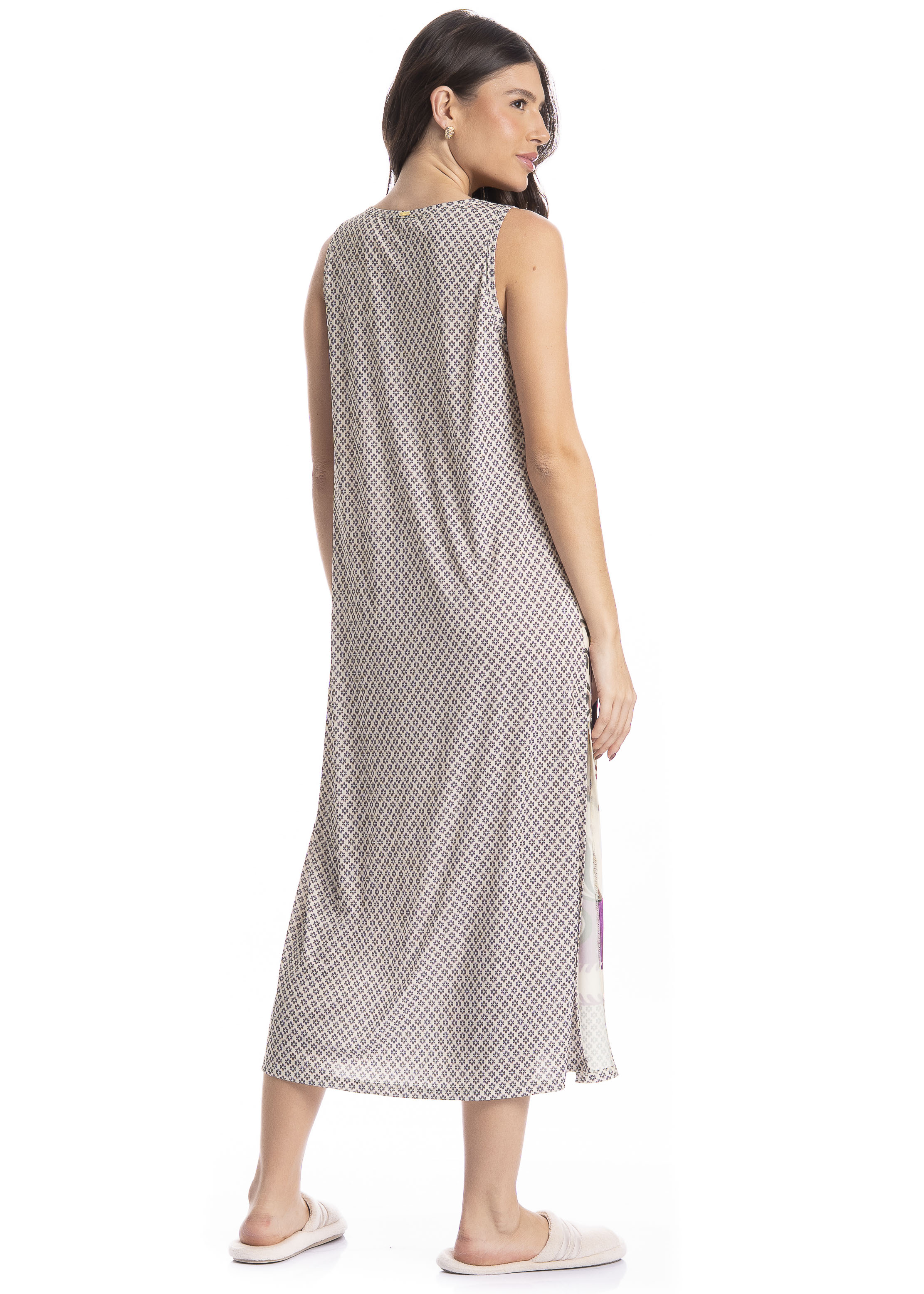 Vestido Feminino Longo Tropical - Imagem 2 - Mobile