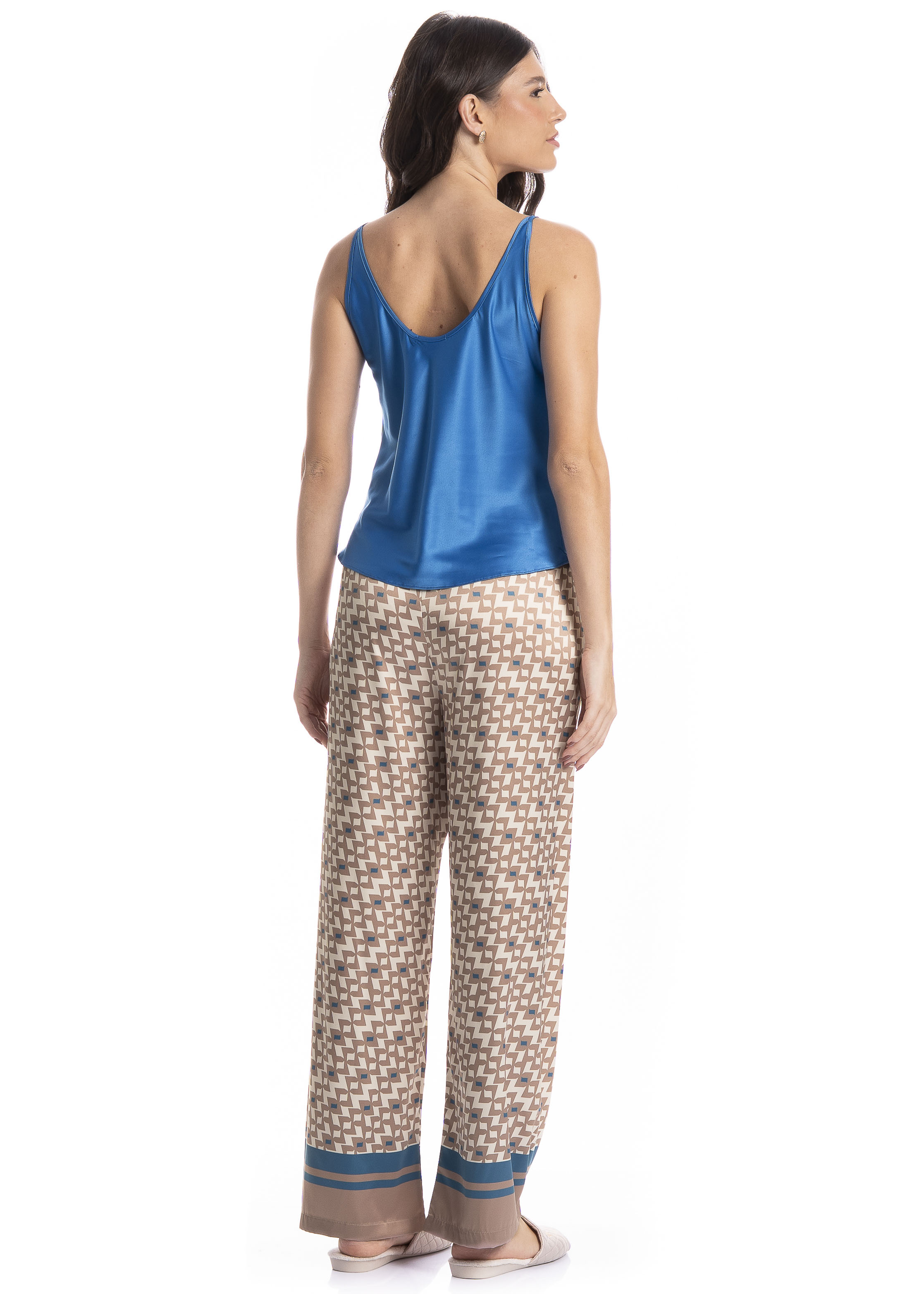 Pijama Feminino Longo Constanza - Imagem 2 - Mobile