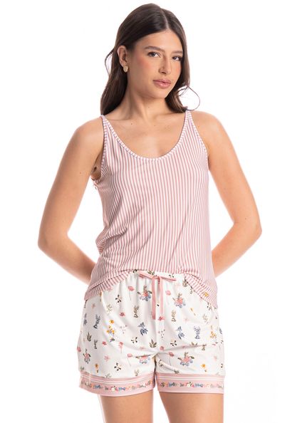 Short Doll Feminino Romantic Branco - Imagem 1