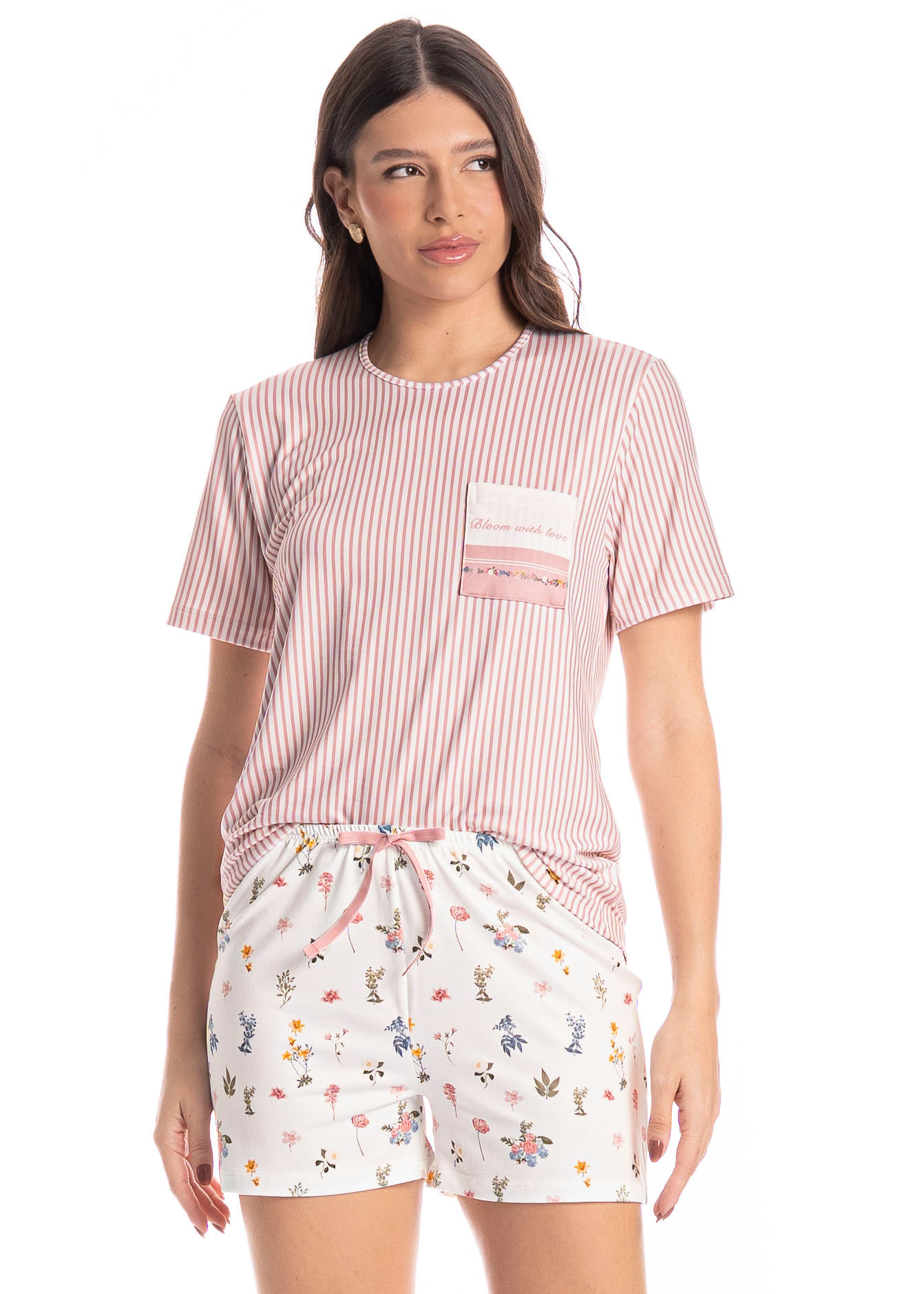Pijama Feminino Curto Romantic - Imagem 1