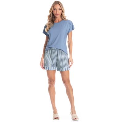 Pijama Feminino Curto Listra - Imagem 3 - Mobile