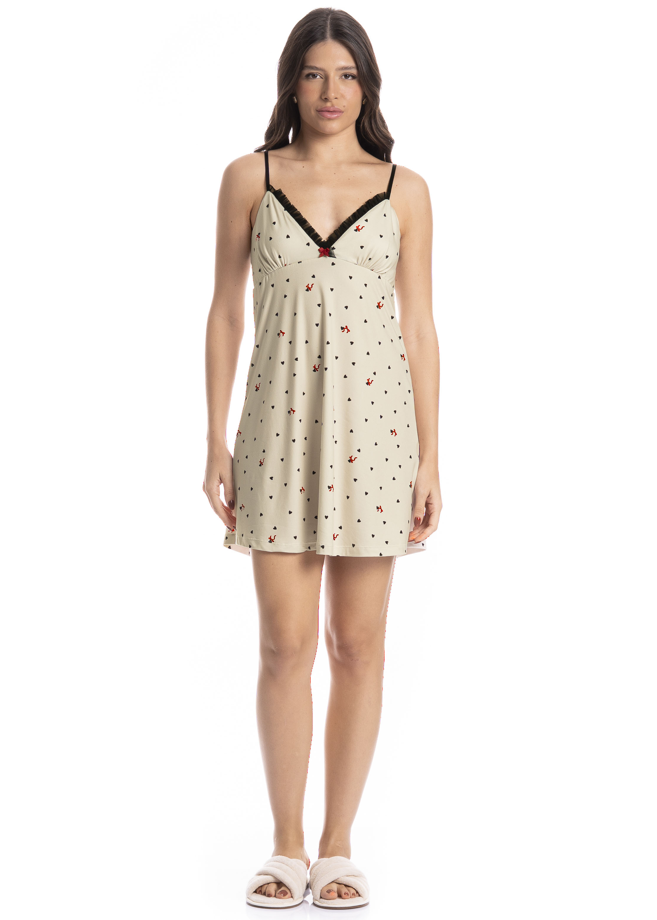 Camisola Feminina Corações - Imagem 3 - Mobile
