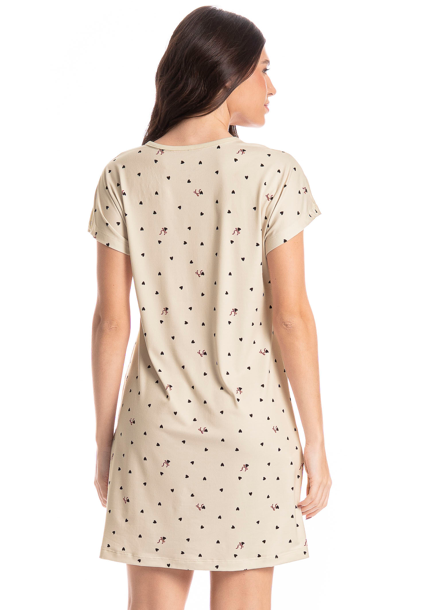 Camisão Feminino Corações - Imagem 2 - Mobile